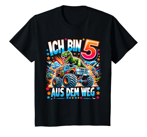 Kinder Ich bin 5 5. Geburtstag Junge Fünf Jahre Jungs T-Shirt von ARTIPALATI