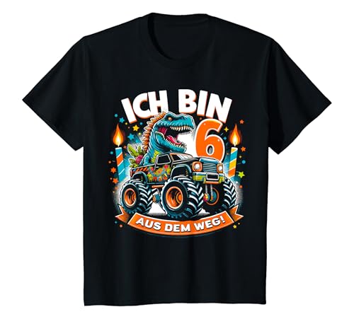 Kinder Ich bin 6 6. Geburtstag Junge Sechs Jahre Jungs T-Shirt von ARTIPALATI