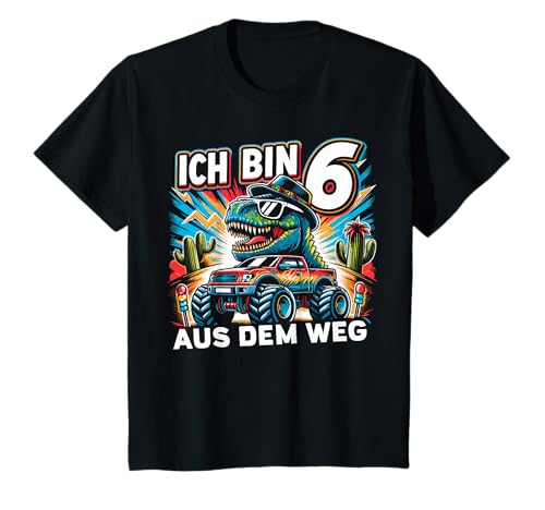 Kinder Ich bin 6 6. Geburtstag Junge Sechs Jahre Jungs T-Shirt von ARTIPALATI