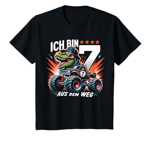 Kinder Ich bin 7 7. Geburtstag Junge Sieben Jahre Jungs T-Shirt von ARTIPALATI