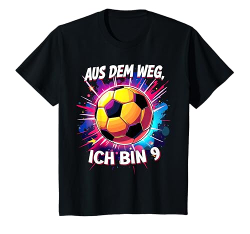 Kinder Junge Fußball Geburtstag 9 9. Geburtstag Fussball Jungs Neun T-Shirt von ARTIPALATI
