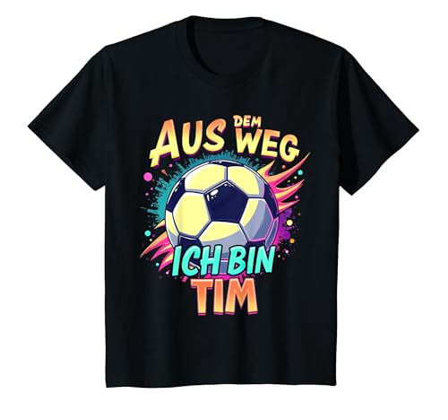 Kinder Name Tim Fußball Ich Bin Tim Geburtstag T-Shirt von ARTIPALATI