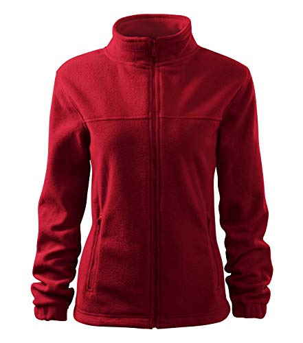 ARTIST Jacket Fleecejacke für Damen Workwear Freizeit Größe L, Farbe Weinrot von ARTIST