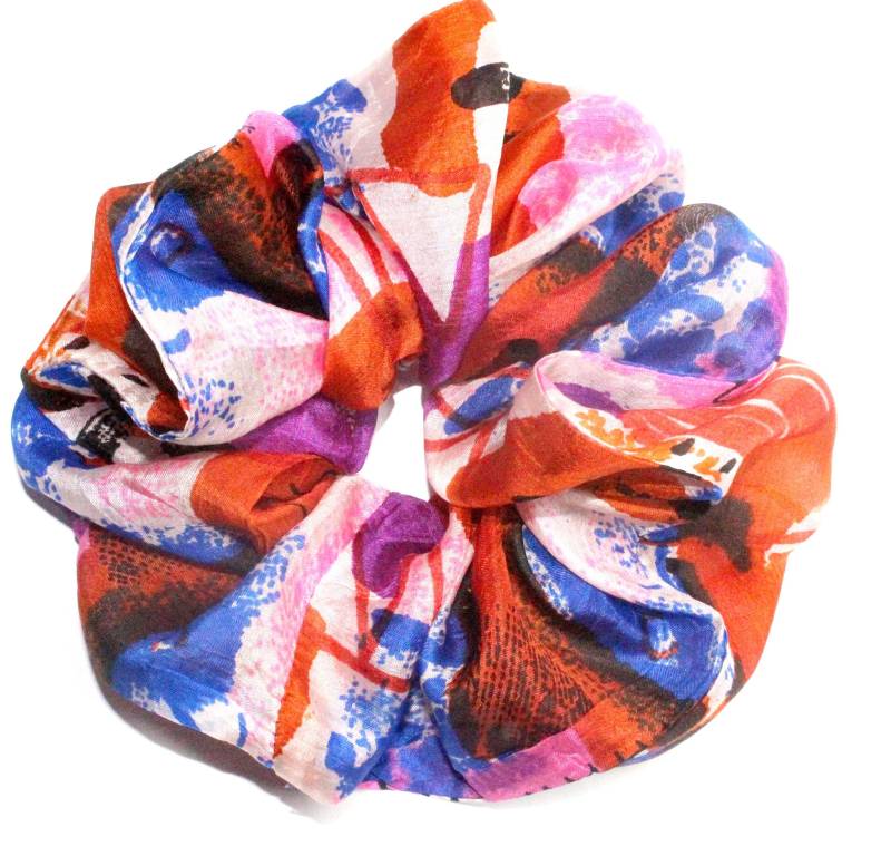 Scrunchie Seide, Kollektion "Sommerlook", Designer Scrunchie, Scrunchie Haargummi von ARTJAScom