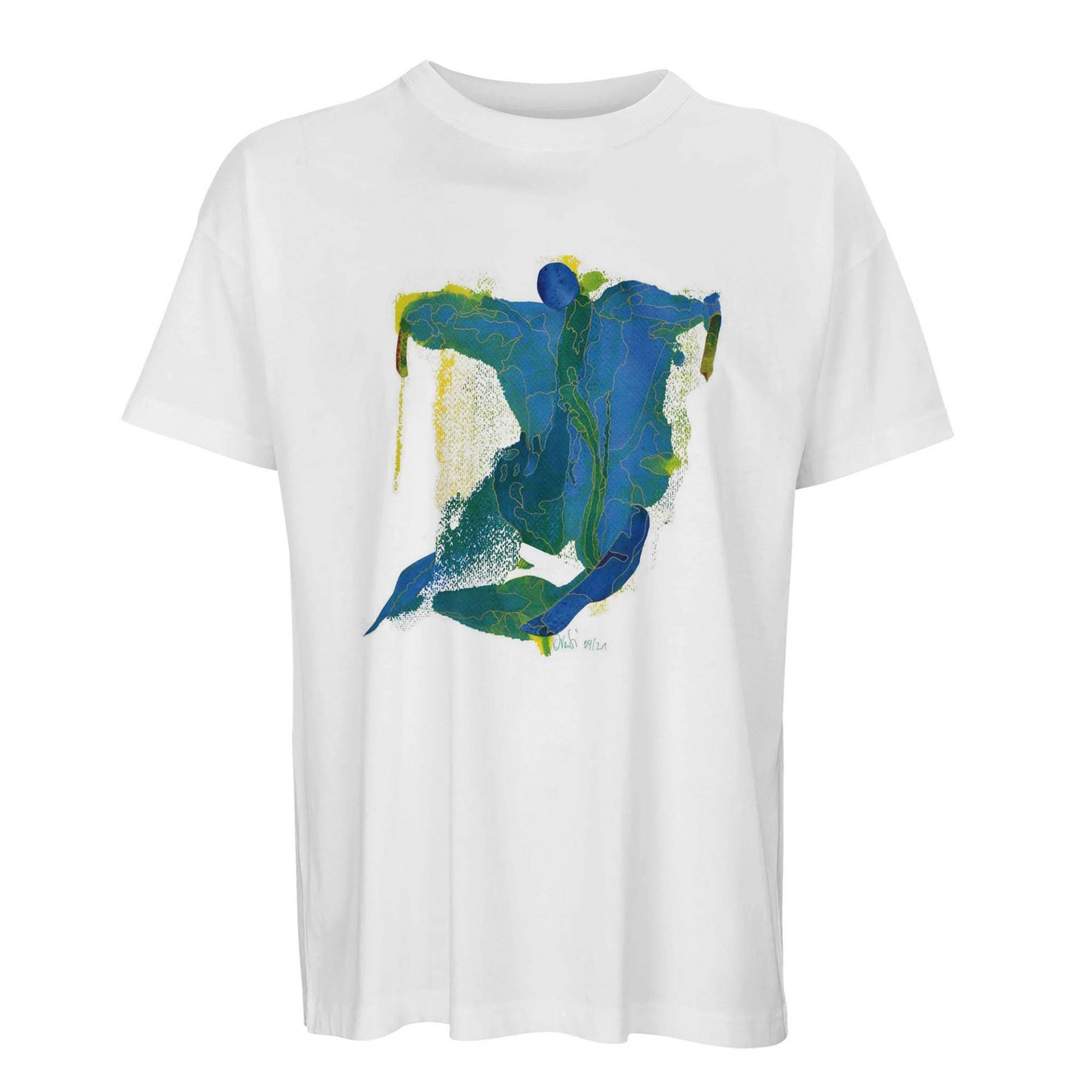 T-Shirt Herren in Übergröße Bio-Konversion | Dancer - Unsichtbares Grazie-T-Shirt von ARTLUXVISION