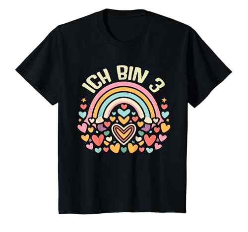 Kinder Ich Bin 3 Jahre Mädchen Geburtstag 3. Drei Dritter Spruch T-Shirt von ARTPALAT