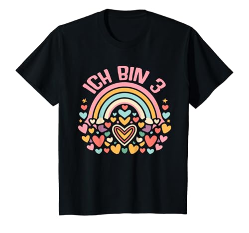 Kinder Ich Bin 3 Jahre Mädchen Geburtstag 3. Drei Dritter Spruch T-Shirt von ARTPALAT