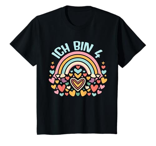 Ich Bin 4 Jahre Mädchen Geburtstag 4. Vier Vierter Spruch T-Shirt von ARTPALAT