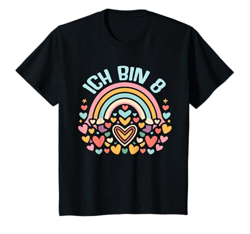 Ich Bin 8 Jahre Mädchen Geburtstag 8. Acht Achter Spruch T-Shirt von ARTPALAT