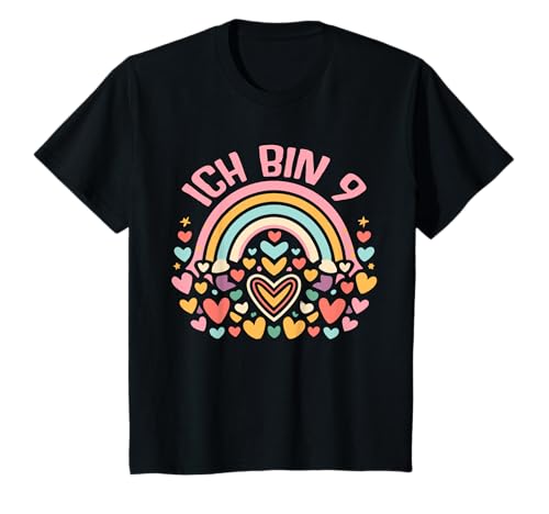Ich Bin 9 Jahre Mädchen Geburtstag 9. Neun Neunter Spruch T-Shirt von ARTPALAT