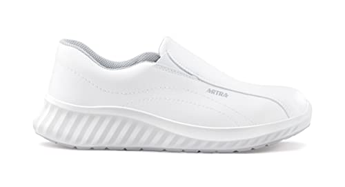 ARTRA Arbeitsschuhe Berufsschuhe Slipper weiß OHNE Stahlkappe rutschfest Küche, Labor, Medizin, Praxis (eu_Footwear_Size_System, Adult, Men, Numeric, medium, Numeric_44) von ARTRA