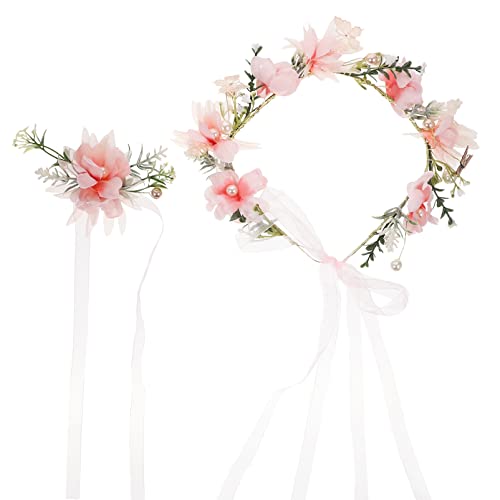 ARTSEWPLY 1 Satz Blumenkranz Haarband mit Perlen Braut Haarschmuck für Hochzeiten Strandpartys Fotografie Stirnband mit Kunstblumen Einzigartiges für Damen ARTSEWPLY 1 Satz Blumenkranz Haarband mit Perlen Braut Haarschmuck für Hochzeiten Strandpartys Fotografie Stirnband mit Kunstblumen Einzigartiges für Damen von ARTSEWPLY