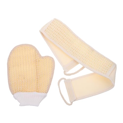 ARTSEWPLY 1 Satz Komfortables Badetuch Set Teiliges Exfolierungs Handschuh und Rückenreinigungstuch für Sanfte Körperreinigung und Tiefenreinigende Duschen Langlebig und Leicht zu Verwenden von ARTSEWPLY