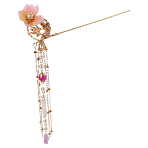 ARTSEWPLY 1 Stück Retro Perlen Haarnadel Chinesischer Stil Haarschmuck mit Quaste für Damen für Hochzeiten Cosplay und Traditionelle Feste Aus Hochwertigem Legierungsmaterial Langlebig und von ARTSEWPLY