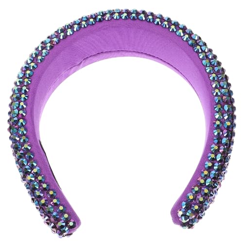 ARTSEWPLY 1 Stück Rhinestone Haarband für Damen Hochzeits Haarschmuck Barockes Design für Partys und Feierlichkeiten Roter Haarreif mit Glitzersteinchen von ARTSEWPLY