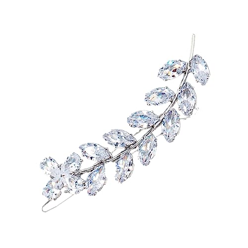 ARTSEWPLY 1 Stück Zircon Haarclip für Damen Haarnadel für Festliche Anlässe Rutschfester Haaraccessoire für Hochzeiten Partys und Alltag Silber von ARTSEWPLY