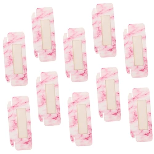 ARTSEWPLY 10 Stück Kleine Rechteckige Wimpernaufbewahrungsboxen mit Schmetterlingsmuster Transparenter Sichtfenster Tragbare Organizer für Falsche Wimpern und Make Up Zubehör von ARTSEWPLY