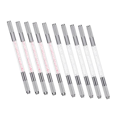 ARTSEWPLY Microblading Augenbrauenstift 10 Stücke Wasserfester Präziser Dual End Brow Makeup Stift für Natürliche Augenbrauen für Anfänger und Profis von ARTSEWPLY