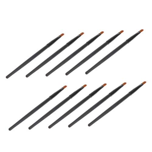 ARTSEWPLY 10 Stück Teiliges Augen Make Up Pinselset mit Holzgriff Hautfreundliche Langlebige und Umweltfreundliche Pinsel für Lidschatten und Concealer für Beauty von ARTSEWPLY