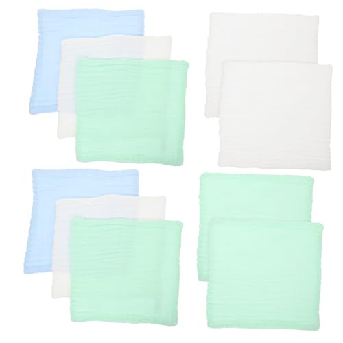 ARTSEWPLY 10 Stück Teiliges Burp Tuch aus Weichem Fluoridfreiem Baumwollstoff Hautfreundlich und Saugfähig Vielseitig Einsetzbar als Waschlappen und Handtuch für Neugeborene und Kleinkinder von ARTSEWPLY