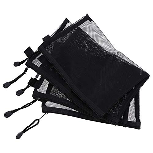 ARTSEWPLY 10 Stück Teiliges Nylon Mesh Kosmetiktaschen Vielseitige Aufbewahrung für Make Up Schreibwaren und Elektronik Stabiler Reißverschluss Leicht und Tragbar für Reisen und Täglichen von ARTSEWPLY