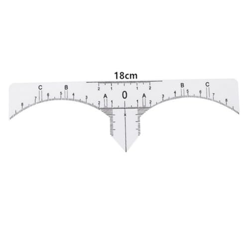 ARTSEWPLY 10 Stück Teiliges Set Einweg Augenbrauen Lineal Kunststoff Augenbrauen Schablone Präzisions Messwerkzeug für Symmetrische Microblading Gestaltung und Make Up Anwendung für Frauen von ARTSEWPLY