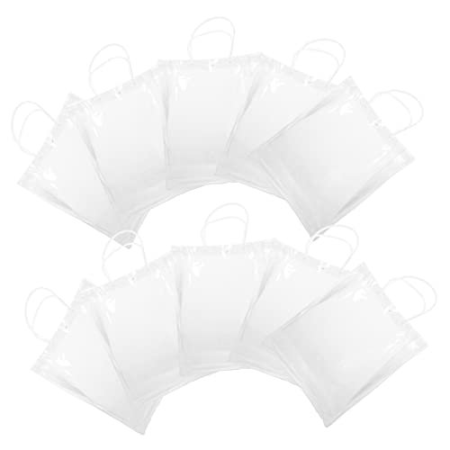 ARTSEWPLY 10stücke Wiederverwendbare Transparente Weinflaschenverpackungen Mit Tragegriffen Für Shopping Und Partys Elegante Praktische Geschenktüten Für Hochzeiten Und Feiertage von ARTSEWPLY