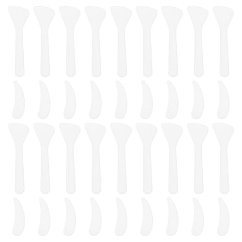 ARTSEWPLY 100 Stück Teiliges Kosmetikspatel aus Kunststoff Ergonomische Make up Creme Löffel für Gesichtsmaske und Augencreme Wiederverwendbar Hygienisch für Professionelle und Private von ARTSEWPLY