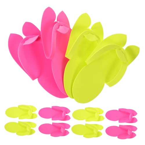 ARTSEWPLY 12 Paare Einweg EVA Flip flops Faltbare Pediküre Slipper Umweltfreundliche Hotel Reise hausschuhe Bequeme Strand Spa schuhe für Damen und Herren von ARTSEWPLY