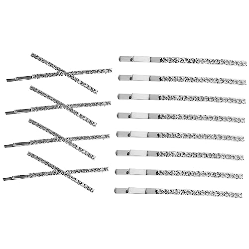 ARTSEWPLY 12 Stck Teiliges Metall Haarclips mit Funkelnden Strasssteinen X Förmige und Gebogene Haarklammern Vielseitige Haarschmuck für Frauen Geeignet für Dünnes und Dickes Haar von ARTSEWPLY