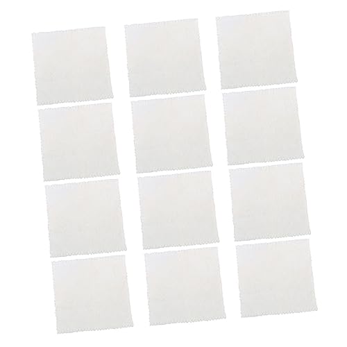 ARTSEWPLY 12 Stück Teiliges Fleece Handtücher Weiche Saugfähige nicht Pillende Kinderhandtücher für Gesicht und Bad Weiß von ARTSEWPLY