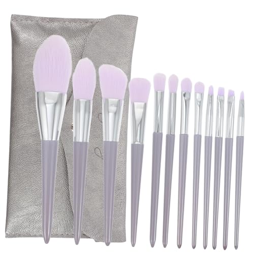 ARTSEWPLY 12 Stück Teiliges Make Up Pinselset mit Ergonomischen Pinseln für Foundation Lidschatten Blush und Concealer Inklusive Tragbarer Kosmetiktasche Präzisen Schminken und Einfachen von ARTSEWPLY