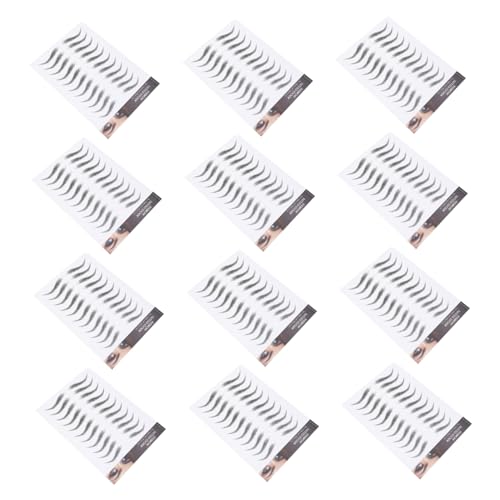 ARTSEWPLY 12blätter Augenbrauentransfers Wasserfest Temporär Augenbrauen Tattoos Aufkleber Gefälscht Makeup Für Spärliche Augenbrauen von ARTSEWPLY