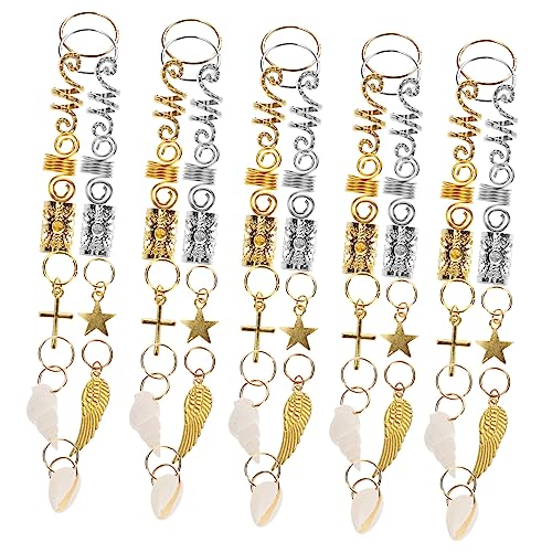 ARTSEWPLY 159 Stück Haarschmuck für Zöpfe Metallringe Dreadlock Haarmanschetten Haarschmuck Accessoires für für Partys und Besondere Anlässe von ARTSEWPLY