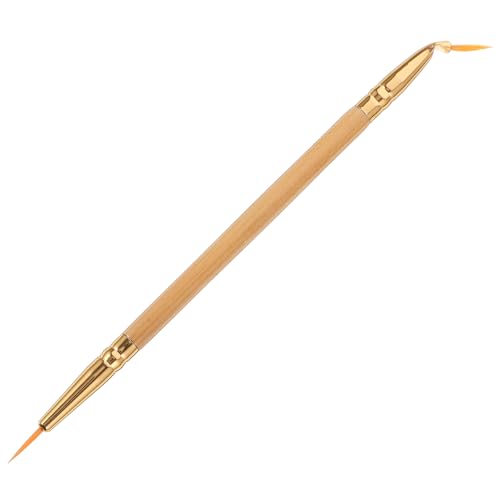 ARTSEWPLY 1Stücke Ended Kosmetischer Eyeliner Pinsel mit Bambusgriff und Weichen Synthetischen Borsten Präzise Liner Looks Ergonomisches Make Up Werkzeug für Anfänger von ARTSEWPLY