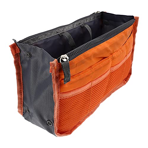 ARTSEWPLY 1stück Multi-Layer Tasche Organizer Faltbare Handtaschen-innentasche Mit Großem Stauraum Orange Für Reisen Und Täglichen Gebrauch von ARTSEWPLY