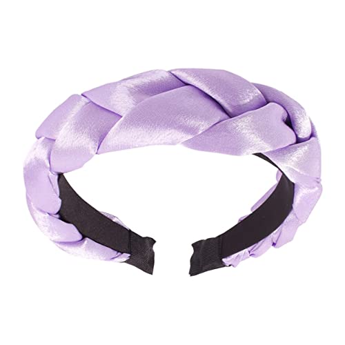 ARTSEWPLY Stirnband Für Frauen Mädchen Aus Tuch Kreative Accessoires Haarband Mode Haar Stirnband Violett Mit Exquisiter Verarbeitung Undischer Atmosphäre Für Verlobungen Partys Und Tägliche von ARTSEWPLY