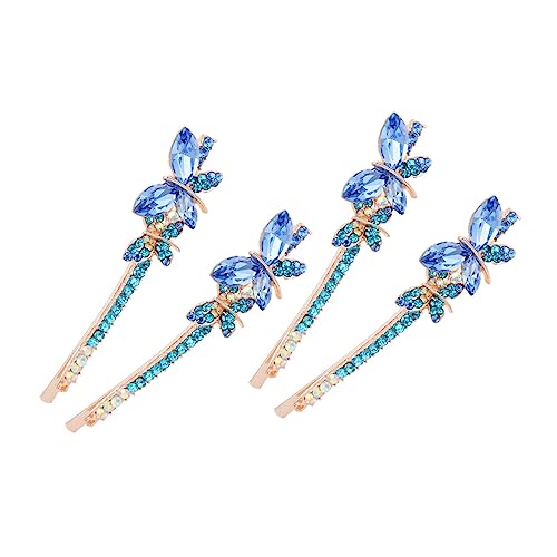 ARTSEWPLY 2paare Damen Haarspangen Mit Strass Schmetterlings-design Haarschmuck Für Partys Und Alltag von ARTSEWPLY
