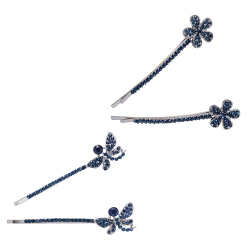 ARTSEWPLY 2 Paare Rhinestone Haarklammern Schmetterling Funkelnde Haarspangen für Frauen Hochzeits Haarschmuck Leicht und Haltbar Elegante Haaraccessoires für Party und Alltag von ARTSEWPLY