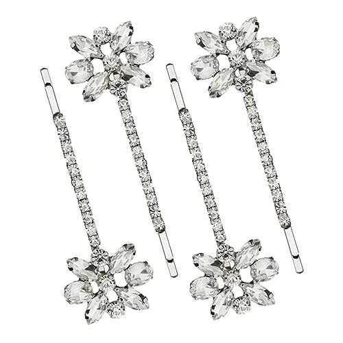 ARTSEWPLY 2 Paare Strassblumen Haarspangen Haarklammern für Damen für Hochzeiten Partys und Besondere Anlässe Glänzendes Design mit Feinen Details von ARTSEWPLY