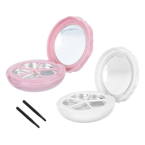 ARTSEWPLY 2sätze Praktische Ablage Für Lidschatten Und Lippenstift Make-up-organizer-box Kosmetik-unterbehälter Kompakt Langlebig Diy von ARTSEWPLY