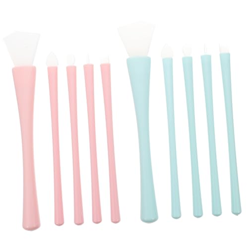 ARTSEWPLY 2 Sätze Silikon Make up Pinsel für und Lip Makeup Weiche Beauty Pinsel für Eyeliner und Flüssigkosmetik Hautfreundlich Präzise Anwendung für Augen Nasenbereiche von ARTSEWPLY