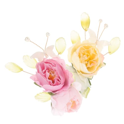 ARTSEWPLY 2 Stück Blumen Haarspangen Vintage Haarklammern mit Blütenmotiv für Damen Hochzeit Braut Haarschmuck Traditionell Eleganter Stil Vielseitig für Festliche Anlässe und Alltag von ARTSEWPLY