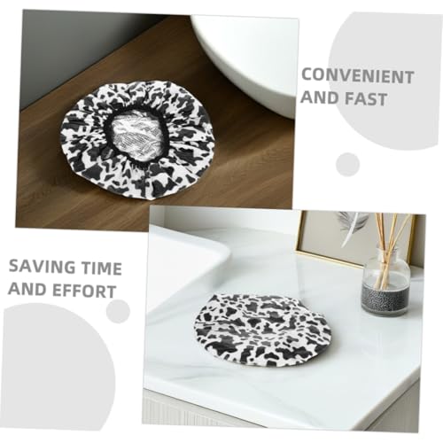 ARTSEWPLY 2 Stück Doppel Lagen Wasserdichte Haarkappe für Frauen Selbstwärmende Haarkur Mütze aus Aluminiumfolie Leicht und Tragbar für Langes Haar als Dusch und Thermokappe von ARTSEWPLY