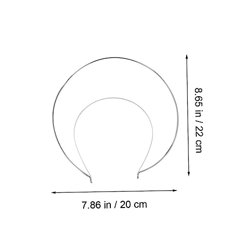 ARTSEWPLY 2 Stück Doppellagiges Haarband mit Filigraner Tiara Eleganter Kopfschmuck für Braut und Festliche Anlässe Leicht und Langlebig Modisches Accessoire für Hochzeit und Feier von ARTSEWPLY
