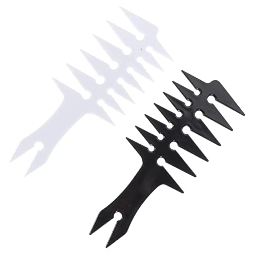 ARTSEWPLY 2 Stück Doppelseitiger Vintage Haarschneidekamm Breiter Zahnkamm für Herren Antistatisch Ergonomisch Langlebig für Haarschnitt und Styling zu Hause Farbe Zufällig Zufällige Farbe von ARTSEWPLY