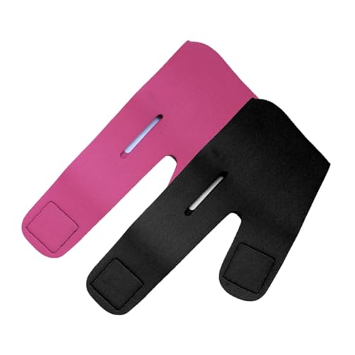 ARTSEWPLY 2 Stück Dünner Gesichtsstraffungs-gürtel V-form Gesichtslifting-maske Elastisch Verstellbar zur Unterstützung von Kinn und Wangen Atmungsaktiv Geeignet für Damen zur von ARTSEWPLY