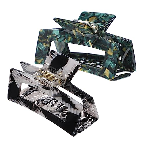 ARTSEWPLY 2stücke Titel Vintage Haarklammern Für Damen Retro Haarspangen Aus Große Haarklammern Gestreift Für Dickes Und Dünnes Haar von ARTSEWPLY