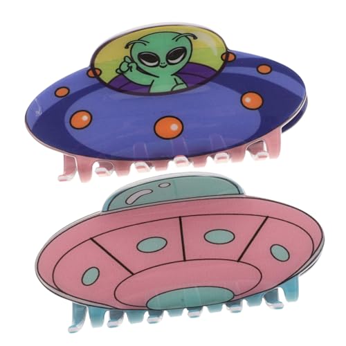 ARTSEWPLY 2 Stück Haarklammern für Damen Lustige Haarclips Gelb und Grün für Dickes und Dünnes Haar für Zuhause Schule und Freizeit von ARTSEWPLY