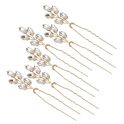ARTSEWPLY 2stücke U-förmige Strass-haarnadeln Dekorative Haarspangen Aus Kristallmaterial Stilvolle Kopfschmuck Zubehör Für Tägliche Haarschnitte Und Brautschmuck von ARTSEWPLY